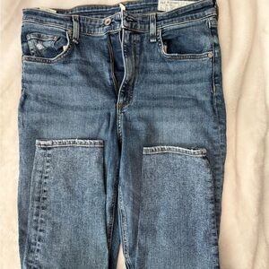 Rag &. Bone Jean with rip knee skinny jean